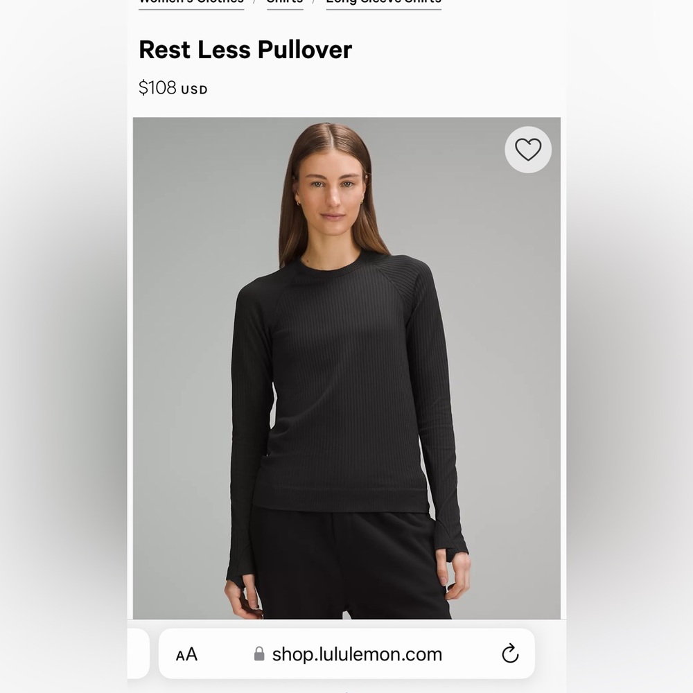 Lululemon Rest Less Pullover